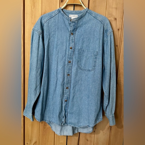 Denim Button-Up Shirt - Picture 2 of 4
